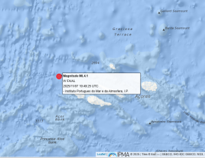sismo 7 nov 2025 acores