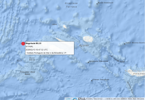 sismo açores 13 fev 2026