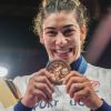 Um bronze com alma e coração segurou-se no peito da heroína que dá pelo nome de Patrícia Sampaio em Paris’2024