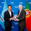 Pedro Proença com Gianni Infantino nos EUA
