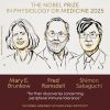 Prémio Nobel de Medicina de 2025 para Mary E. Brunkow, Fred Ramsdell e Shimon Sakaguchi